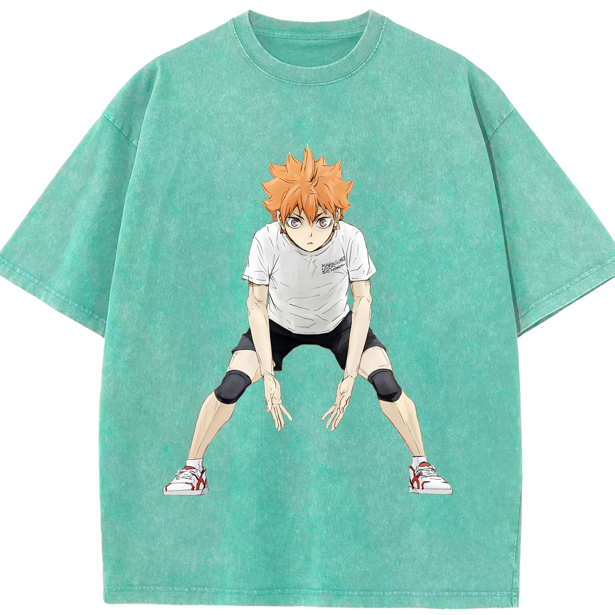 （画像用） ハイキュー!! Haikyu!! 綿100% ヴィンテージ風 半袖Tシャツ（フロントプリント）